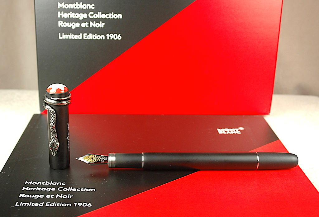 Pre-Owned Pens: 4761: Mont Blanc: 1906 Heritage Rouge et Noir Limited Edition